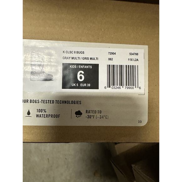 Bogs Kids Boots in Black and Red with Ladybug Print - Picture 2 of 2